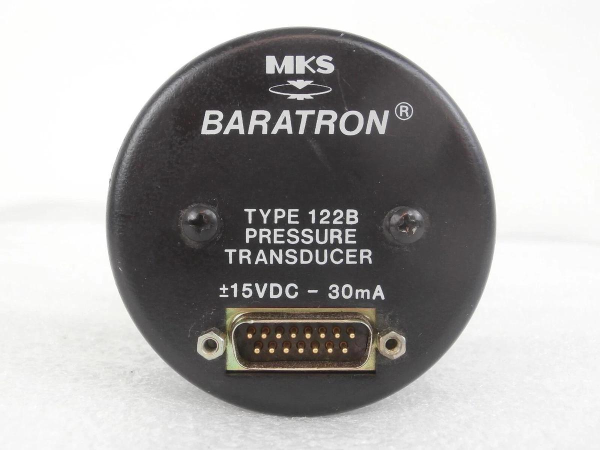 Used MKS Instruments 122BA-00100EB-S Baratron Pressure Transducer Tested Working
