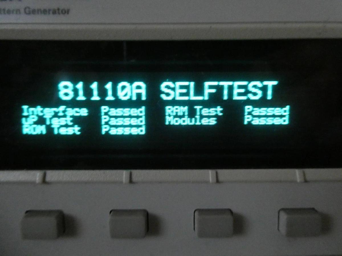 Used Agilent 81110A Pulse Pattern Generator 165/330 MHz with 81111A Modules Surplus