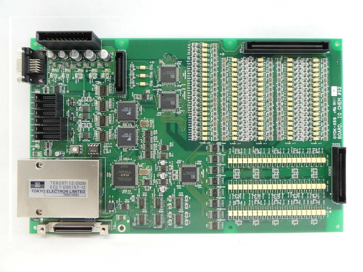 Used TEL Tokyo Electron OYDK-059 In/Out PCB IO CHEM #02 EC80-000157-12 Lithius Spare
