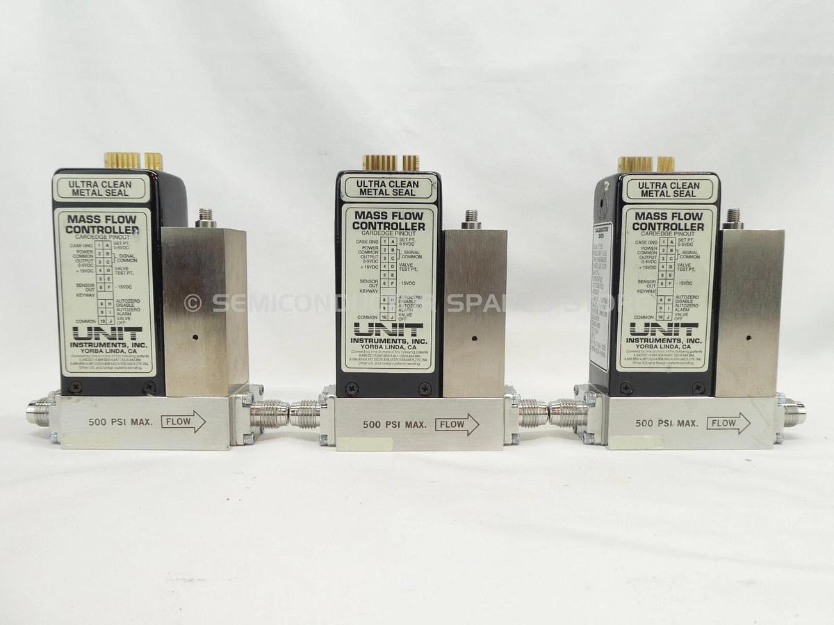 Used UNIT Instruments Mass Flow Controller MFC UFC-1100 UFC-1500A UFC-1160 Lot of 20