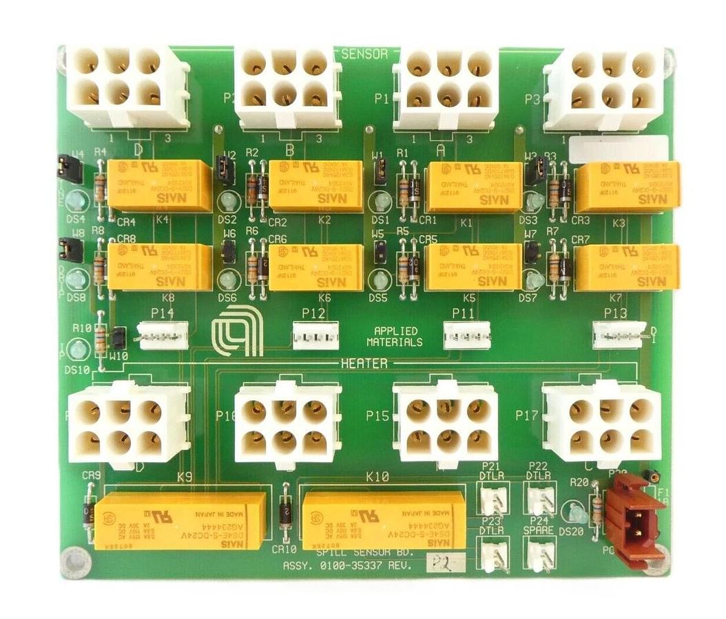Used AMAT Applied Materials 0100-35337 Spill Sensor PCB Working Surplus