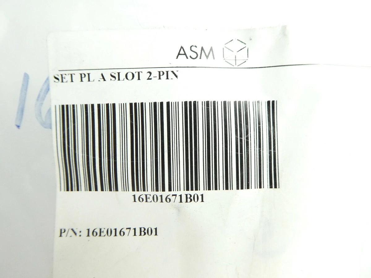 ASM Advanced Semiconductor Materials 16E01671B01 Set Plate A Slot 2-Pin New