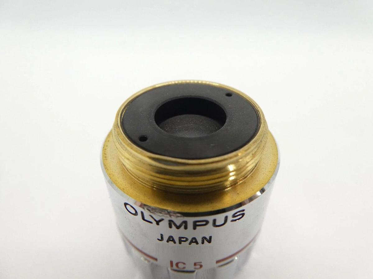 Used Olympus Microscopy MSPlan 5 Microscope Objective 0.13 ∞/- f=180 IC 5 Working