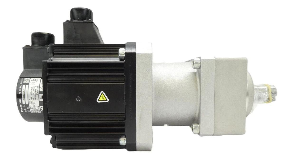 Used Panasonic MHMA052P3C AC Servo Motor w/ Shimpo-Nidec VRSF-PB-S9D-500-TTL Gear Box