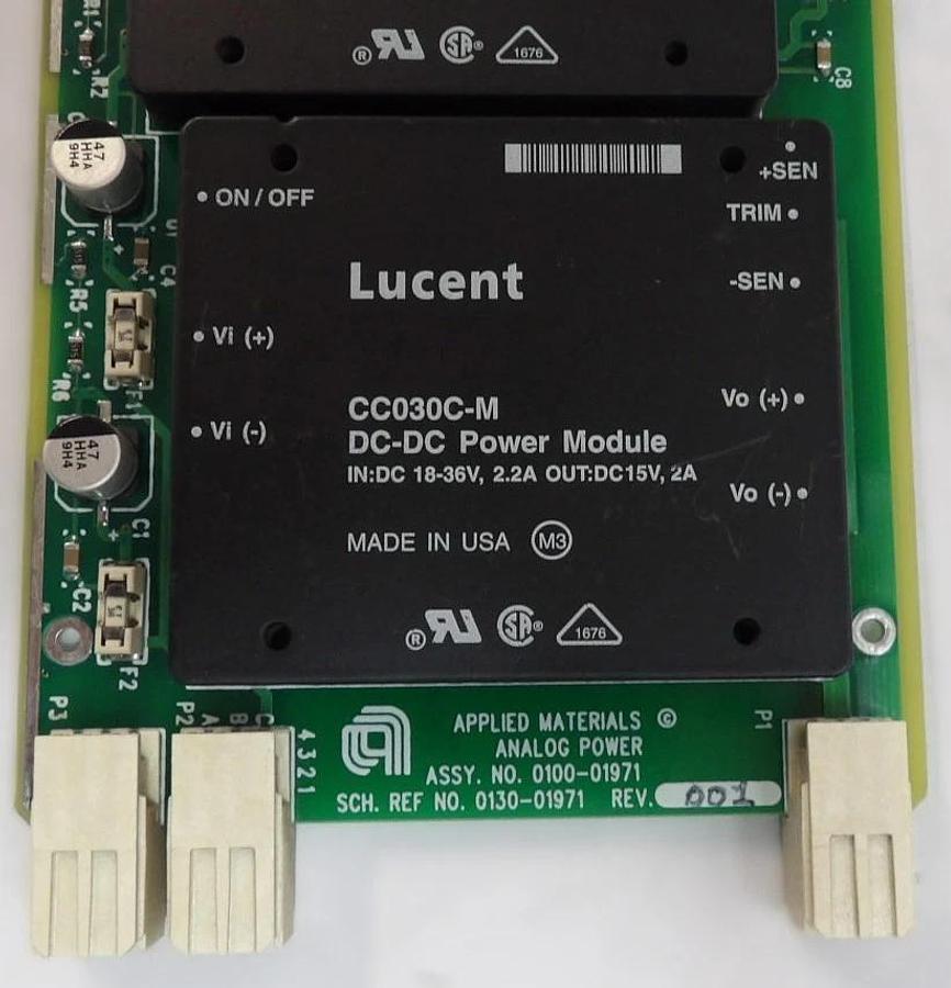 Used AMAT Applied Materials 0190-01971 Analog Power PCB Card Working Surplus