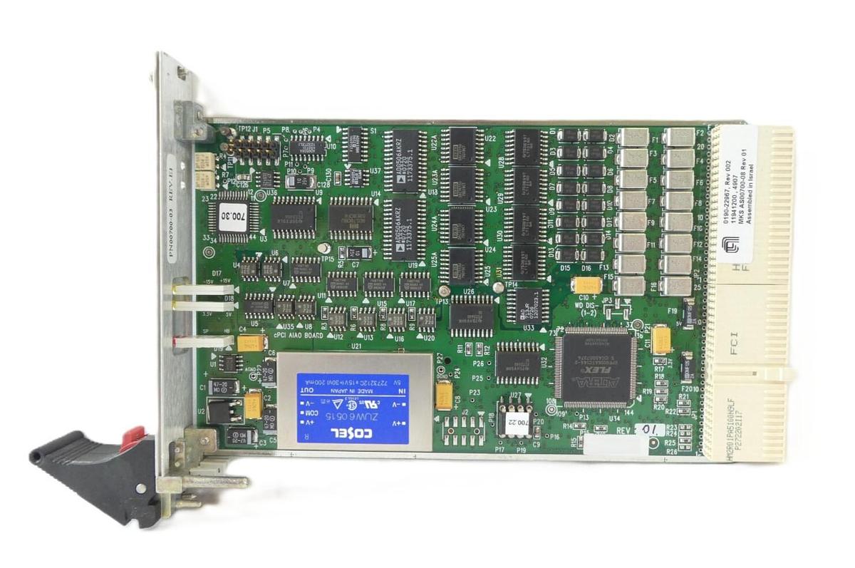Used MKS Instruments AS00700-08 Analog I/O PCB Card AMAT 0190-22967 Working Surplus