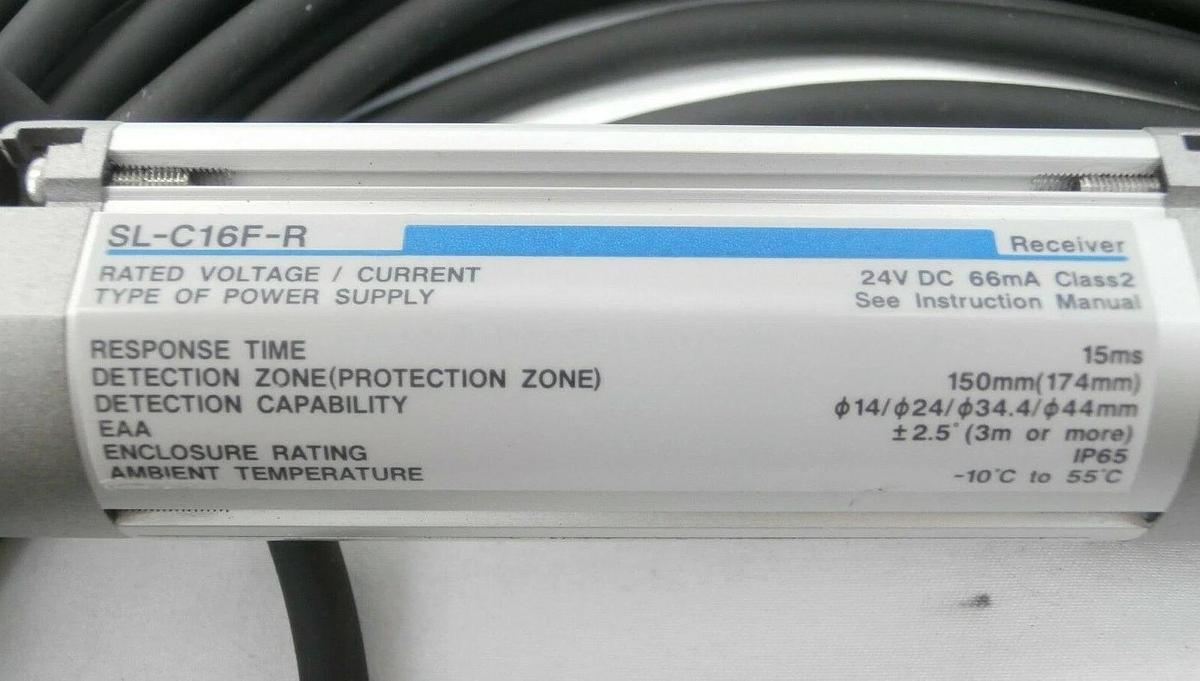 Used Keyence SL-C Series Safety Light Curtain Set SL-C16F-R SL-C16F-T SL-R11 Spare
