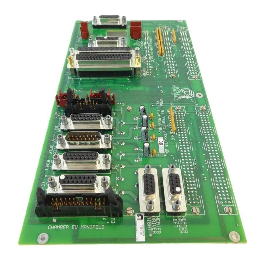 Used AMAT Applied Materials 0100-38036 Chamber Set Seriplex Backplane PCB Working