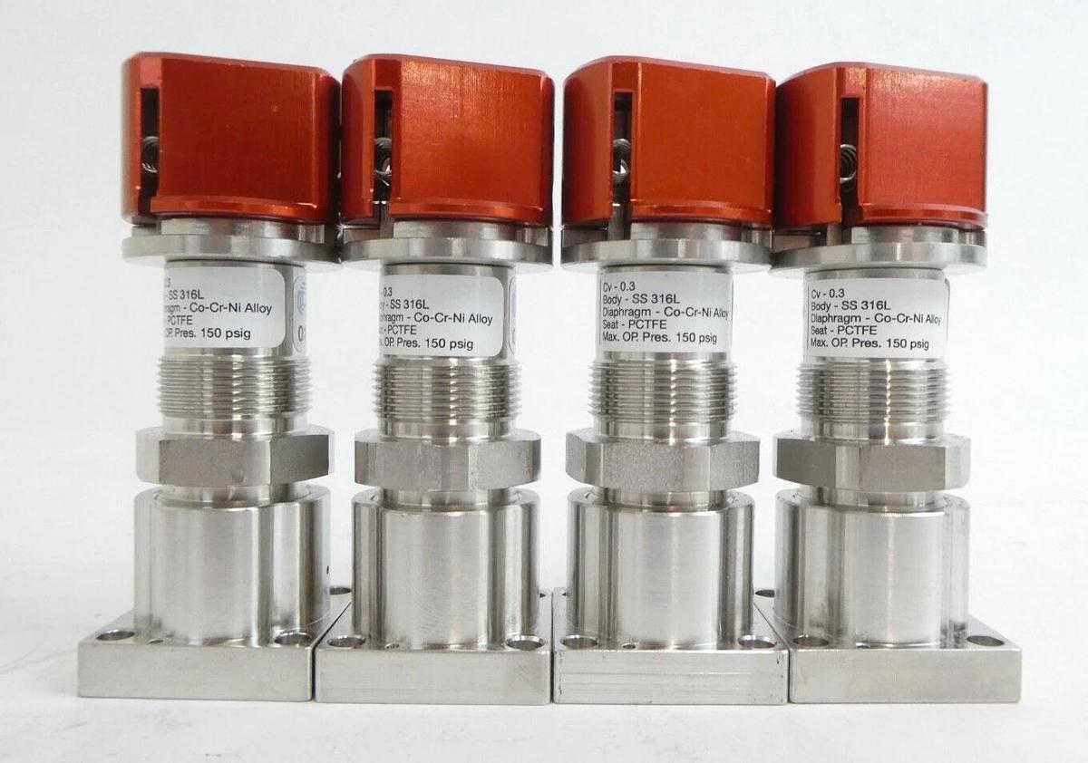 Used AMAT Applied Materials 0190-51595 Manual Diaphragm Valve Lot of 10 Working