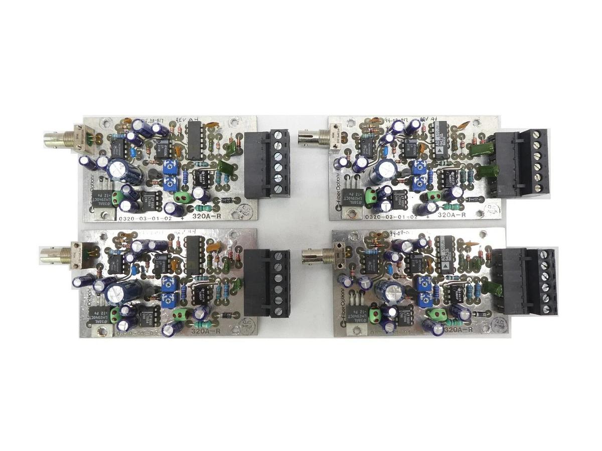 Used FiberOptions 0320-03-01-02 Interface PCB 320A-R Rev. A4 Varian 350D Lot of 4