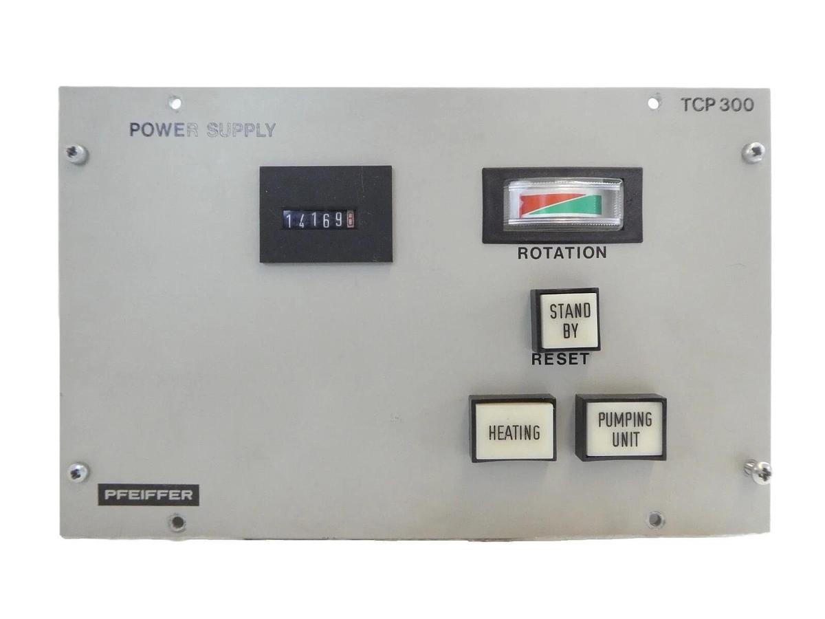 Used TCP 300 Pfeiffer PM C01 259 Turbomolecular Pump Power Supply Working Surplus