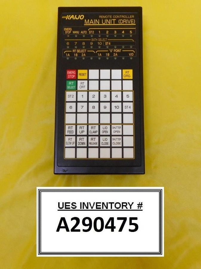 Used Kaijo Sonic Main Unit (Drive) Shutter/Clamp Remote Controller Used Working