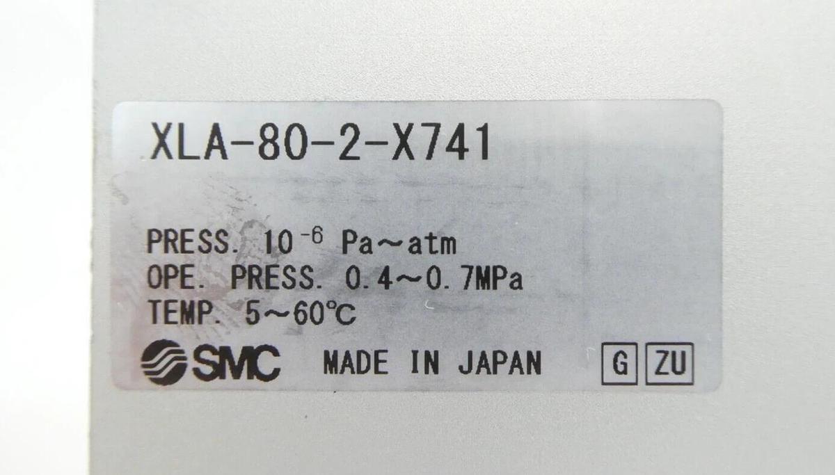 Used SMC XLA-80-X741 High Vacuum Angle Valve Vacuum Series Working Surplus