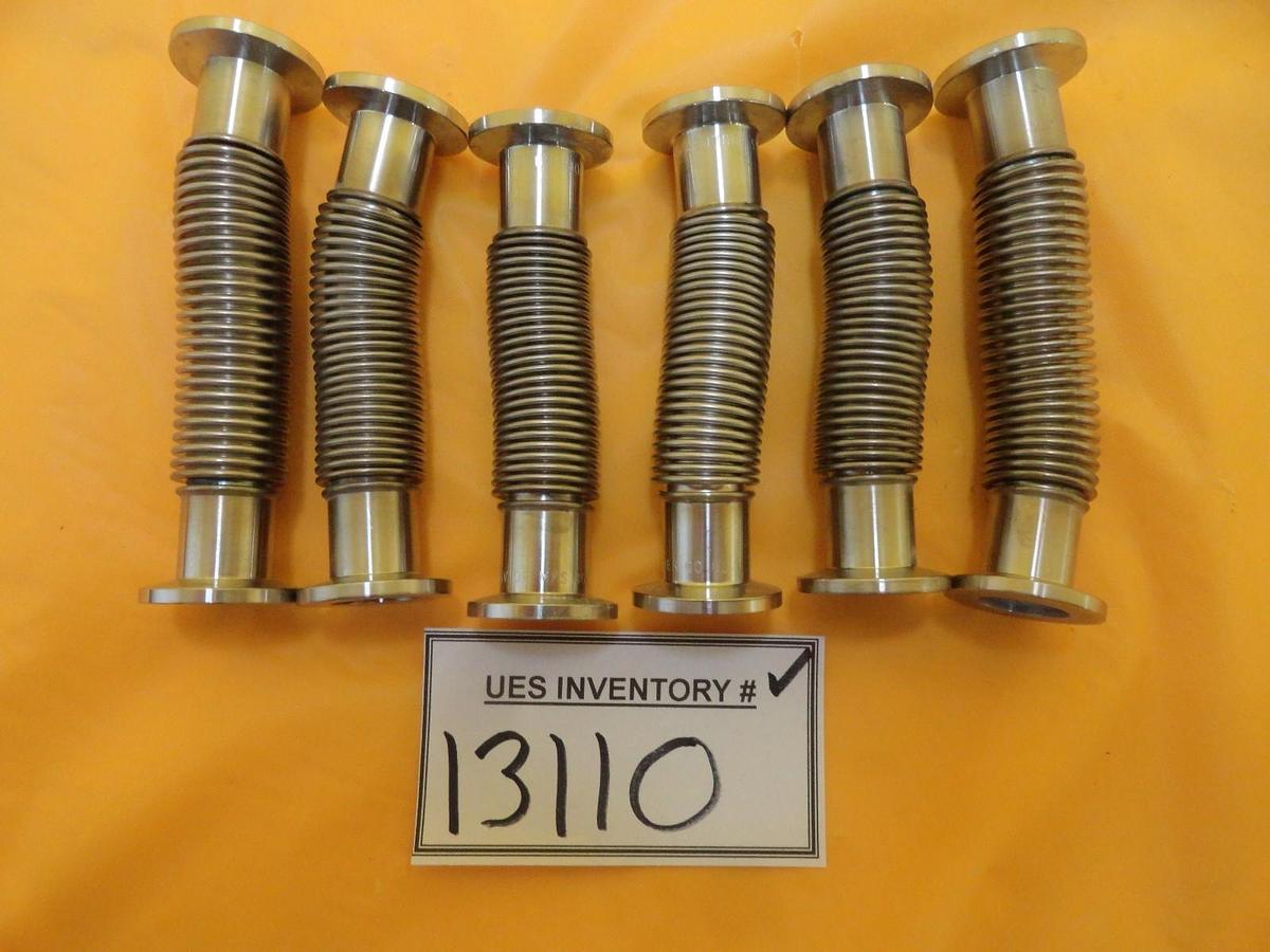 Used MKS 100314911 Flexible Bellows Vacuum Hose NW16 4" Stainless Lot of 4 Used
