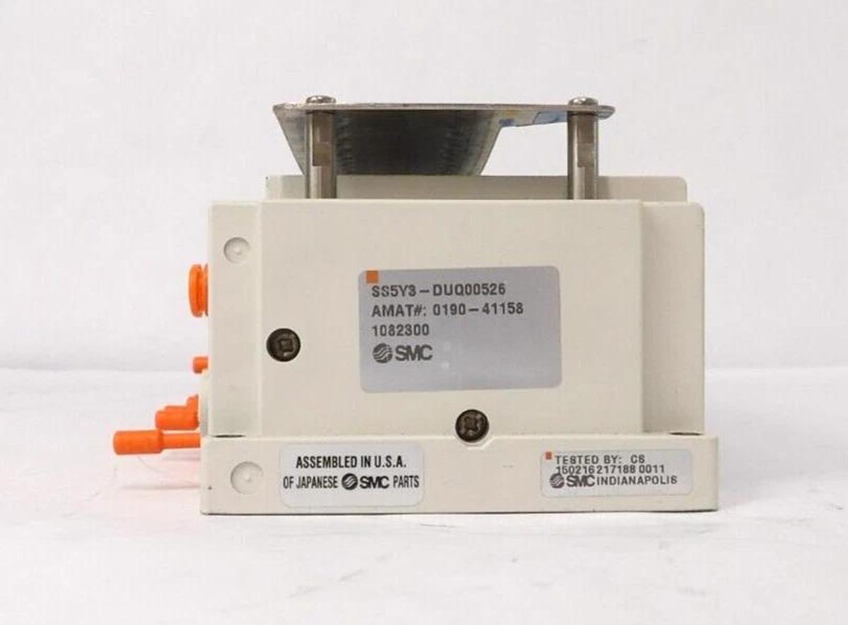 Used SMC SS5Y3-DUQ00526 16-Port Ethercat Pneumatic Manifold AMAT 0190-41158 Working