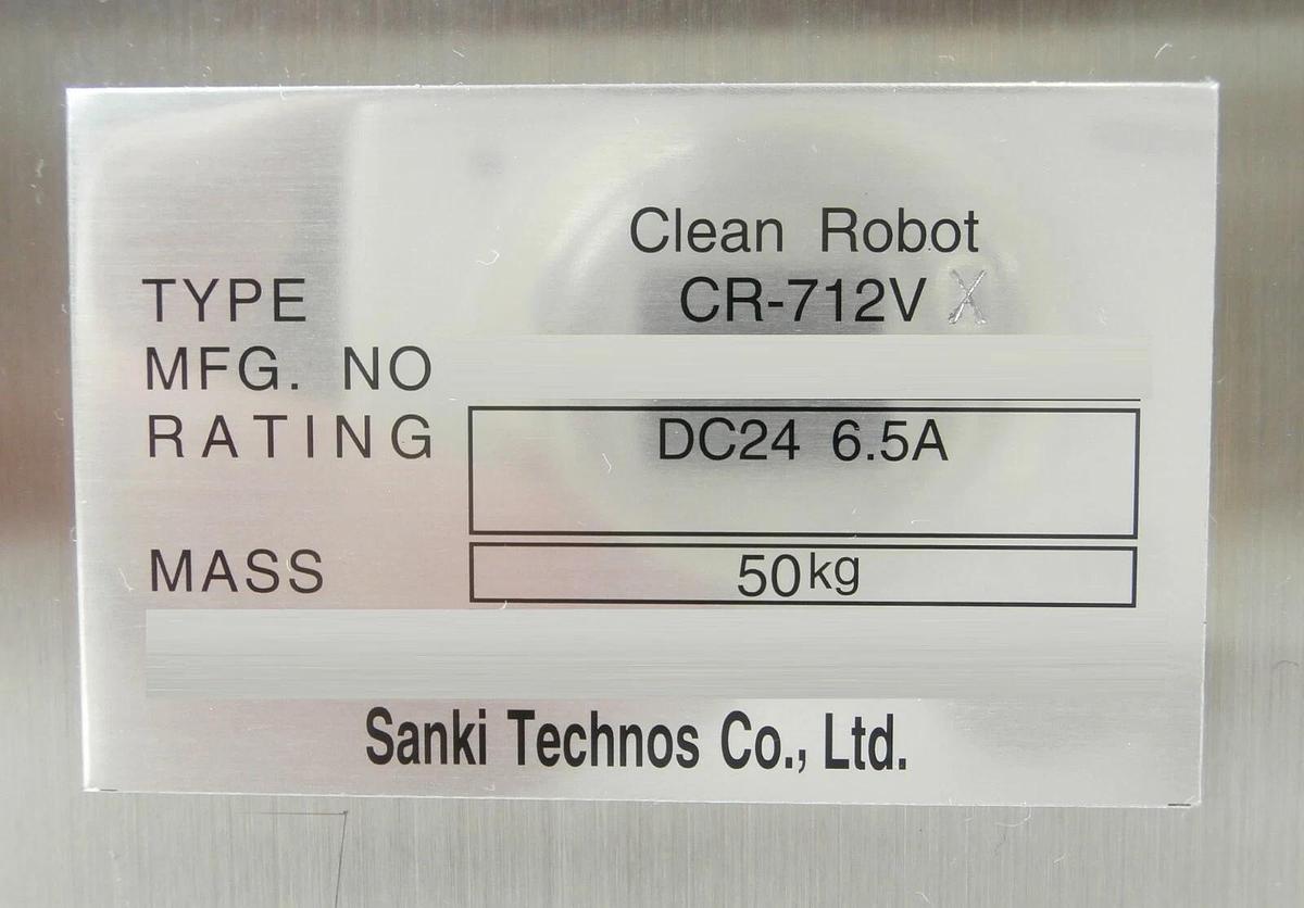 Used Sanki Technos CR-712VX Wafer Clean Robot No End Effector Hitachi M-712E Working