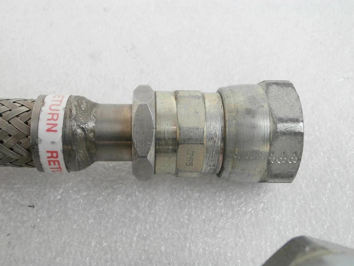 Used CTI-Cryogenics 8081271 Cryopump Supply and Return CryoLine Set of 2 Working