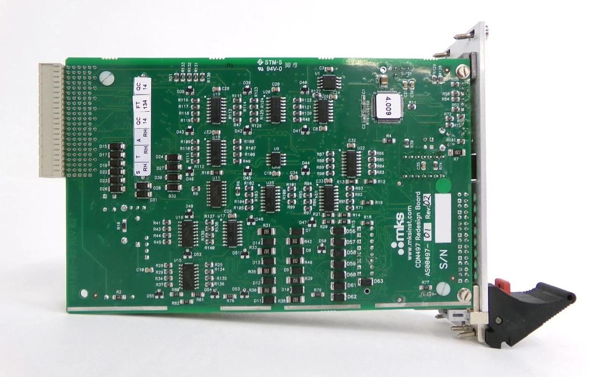 Used MKS Instruments AS01500-33 Etch Axiom Interlock Module PCB Card 0190-37785