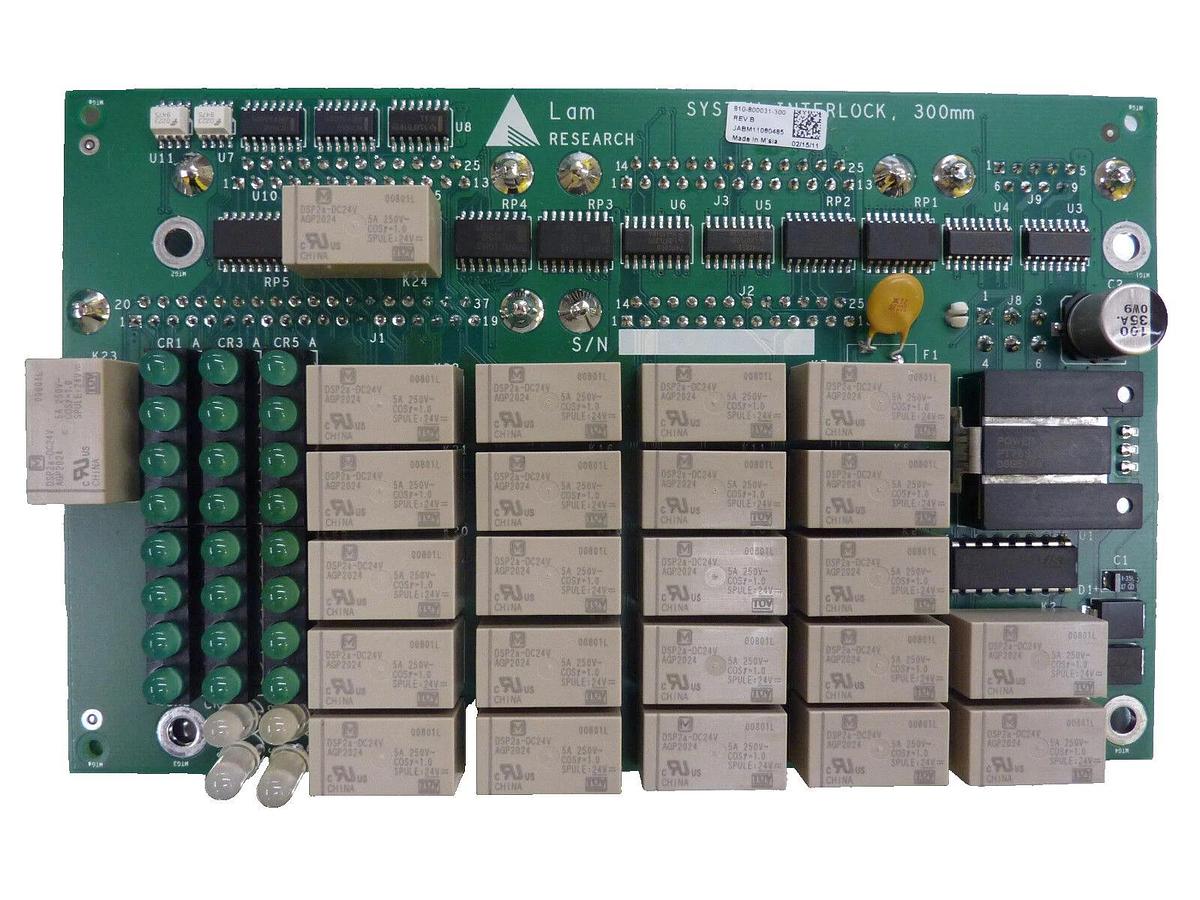 Used Lam Research 810-800031-300 System Interlock 300mm PCB 710-800031-300 Working