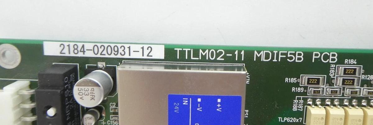 Used TEL Tokyo Electron 2184-020931-12 Process Control PCB TTLM02-11 MDIF5B Working