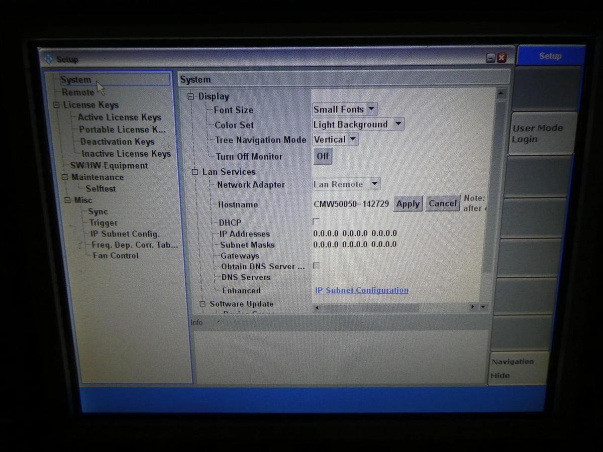 Used Rohde & Schwarz 1201.0002K50 Wideband Radio Comm Tester CMW 500 V 3.5.10