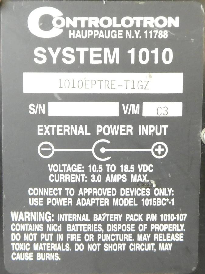 Used Controlotron 1010EPTRE-T1GZ MultiFunction Flowmeter System 1010 Uniflow Working