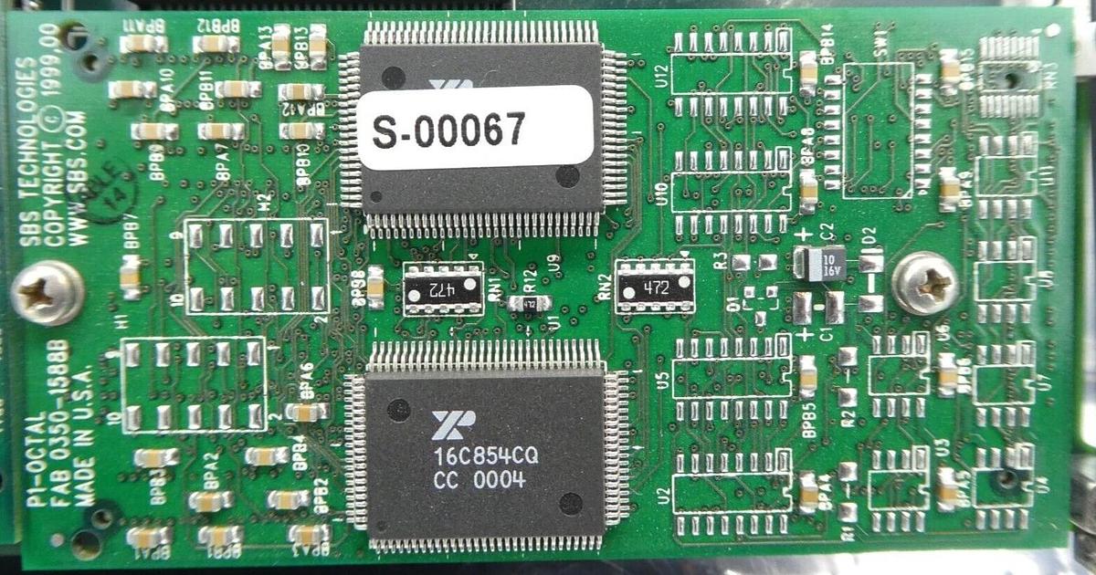 Used SBS Technologies MC-303 CARRIER PCB Card 0330-1586A P1-OCTAL Working Surplus