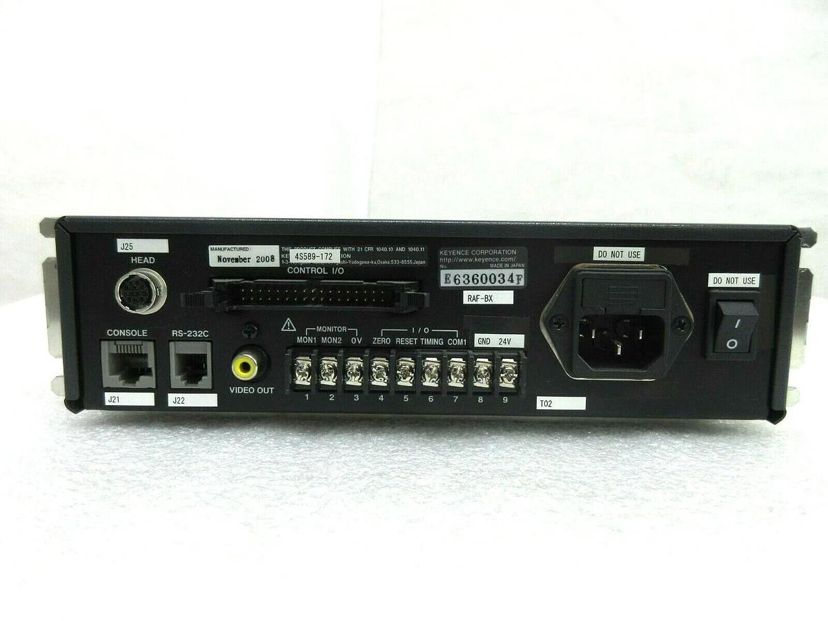 Used Keyence LT-5959 High-Accuracy Laser Confocal Displacement Meter Set Working