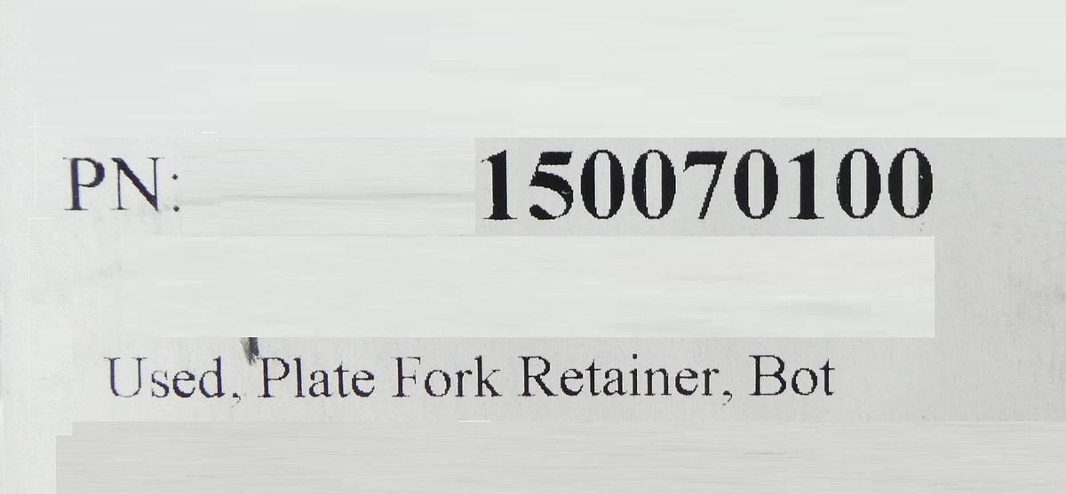 Refurbished Novellus Systems 15-00701-00 150mm Bottom Fork Retainer Plate Refurbished