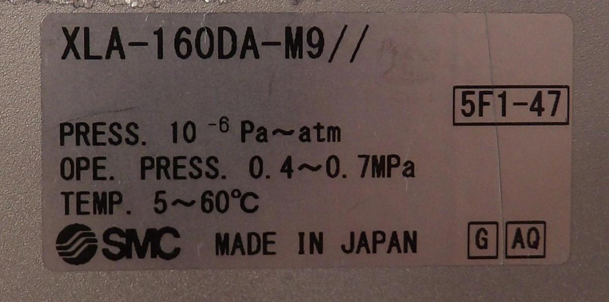 Used SMC XLA-160DA-M9 Pneumatic High Vacuum Angle Valve AMAT 0090-01100 Working