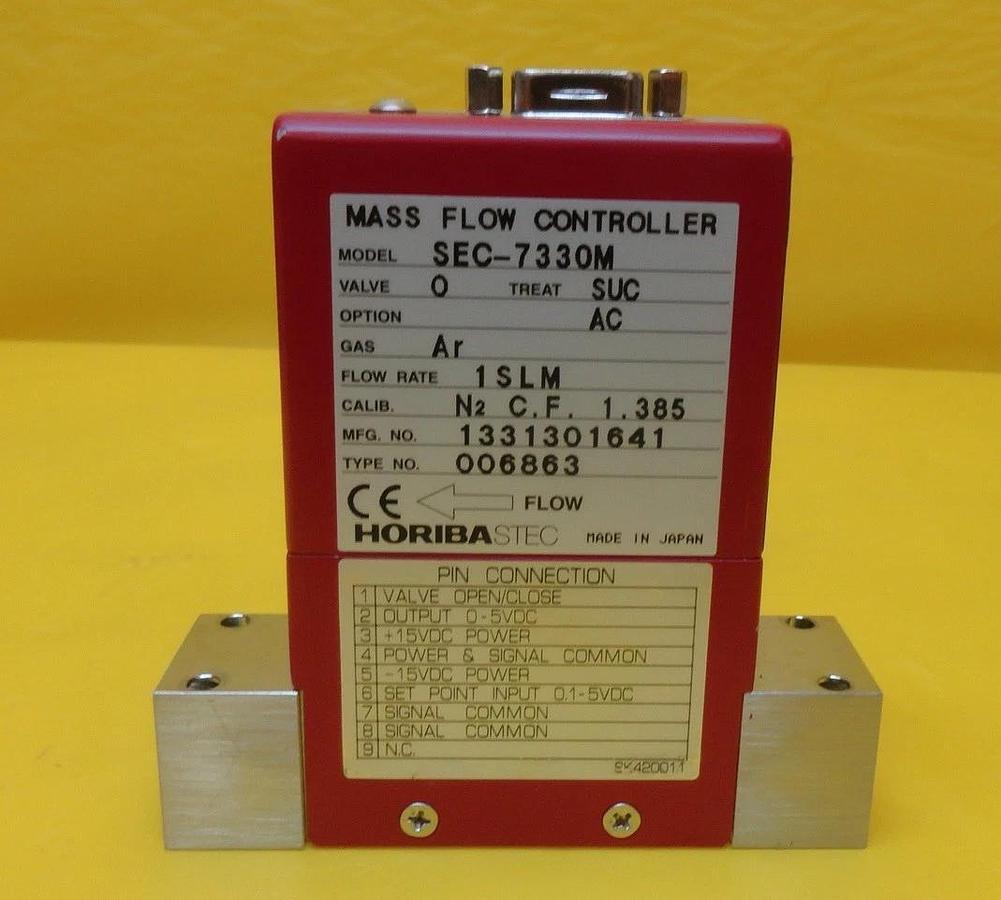Used STEC SEC-7330M Mass Flow Controller MFC 1 SLM Ar SEC-7330 Used Working