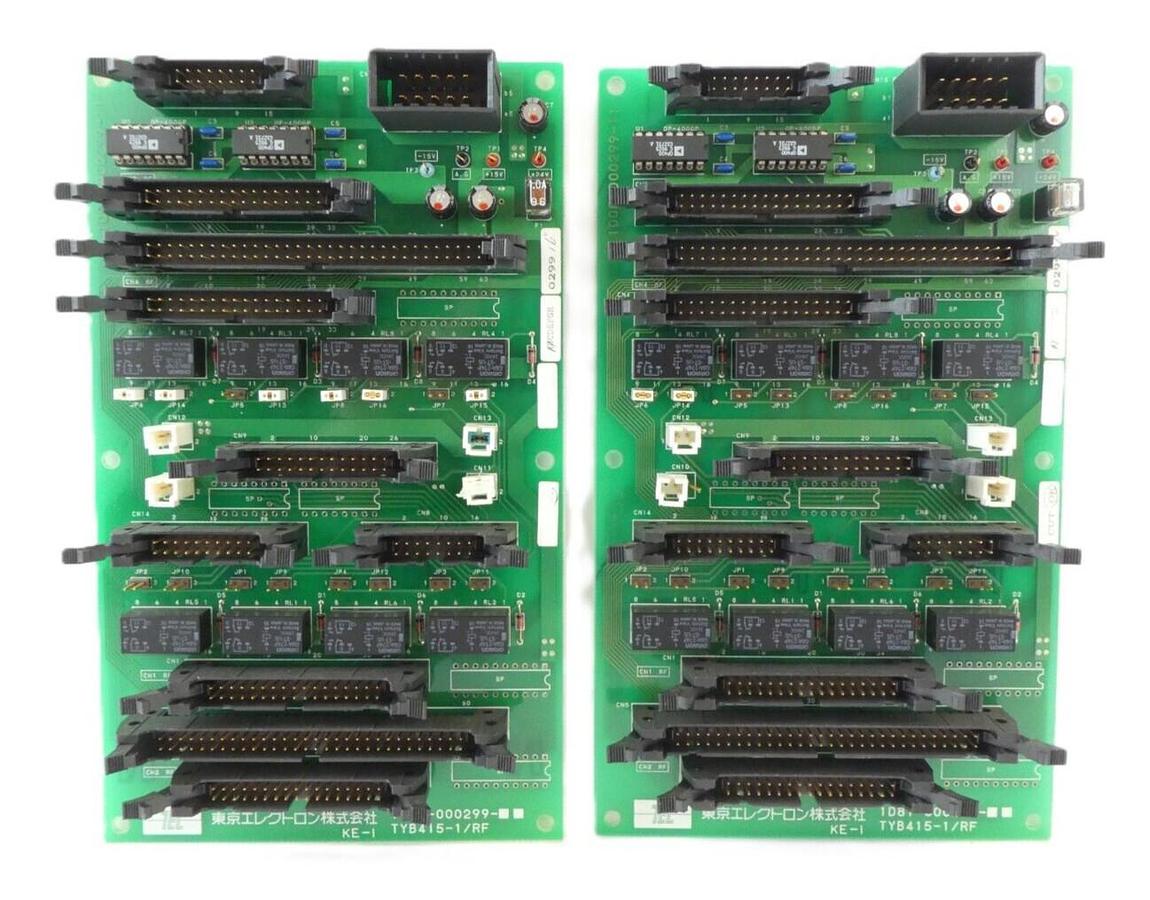 Used TEL Tokyo Electron 1D81-000299-16 Backplane Interface PCB TYB415-1/RF Lot of 2