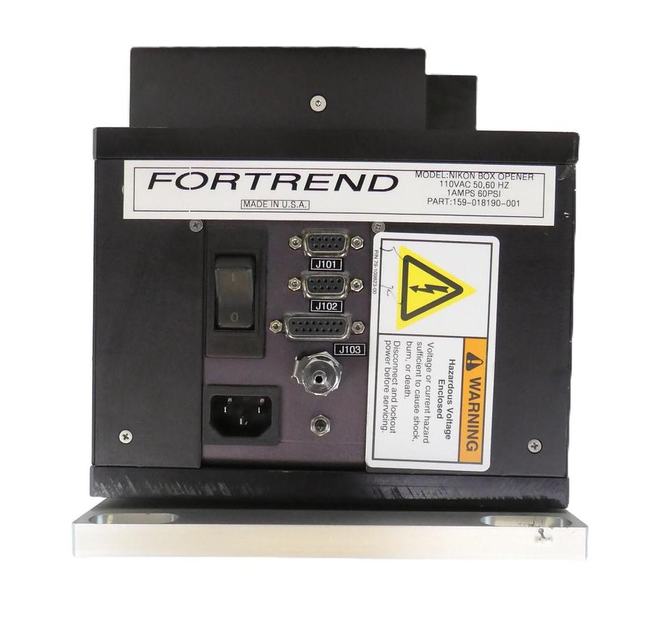 Used Fortrend Engineering 159-018190-001 Nikon Box Opener SMIF Lamina 202 Working