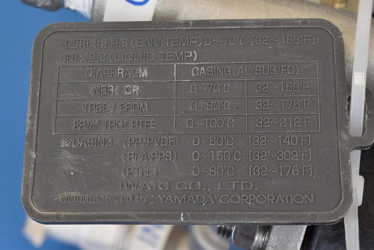 Used Tokyo Electron Ltd 011-000508-1 Pneumatic Drive Diaphragm Pump