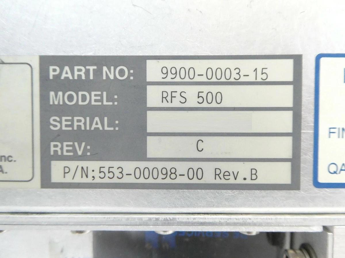 Used Mattson Technology 553-00098-00 RF Match Assembly 9900-0003-15 RFS 500 Spare
