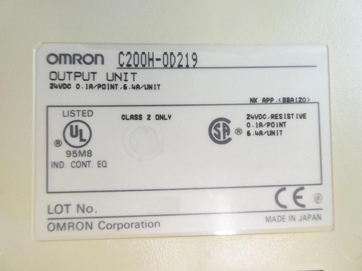 Used Omron Sysmac C200HS Programmable Logic Controller PLC Working Surplus