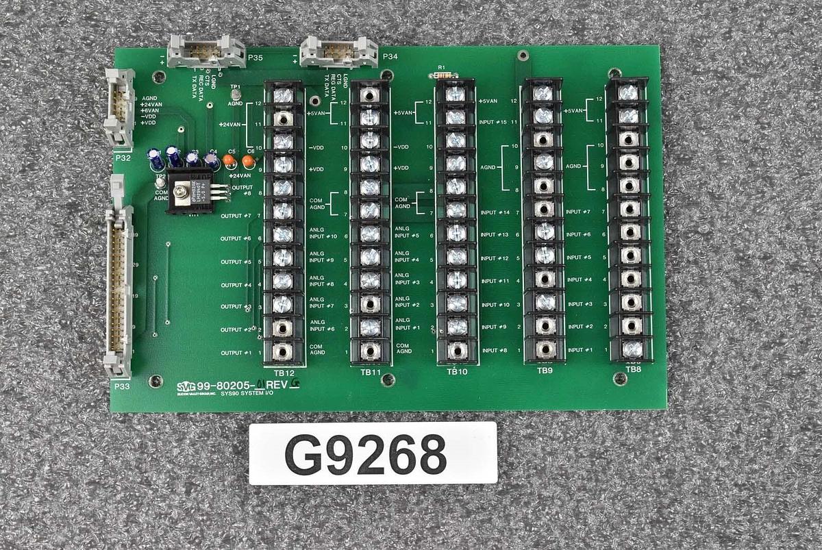 Used SVG 99-80205-01 PCB SYS90 System I/O Board