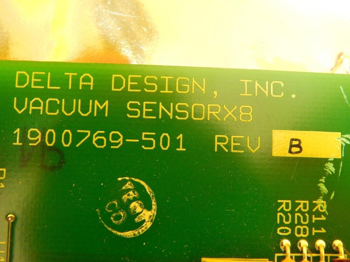 Used Delta Design 1900769-501 Vacuum Sensor X8 Board PCB Rev. B Used Working