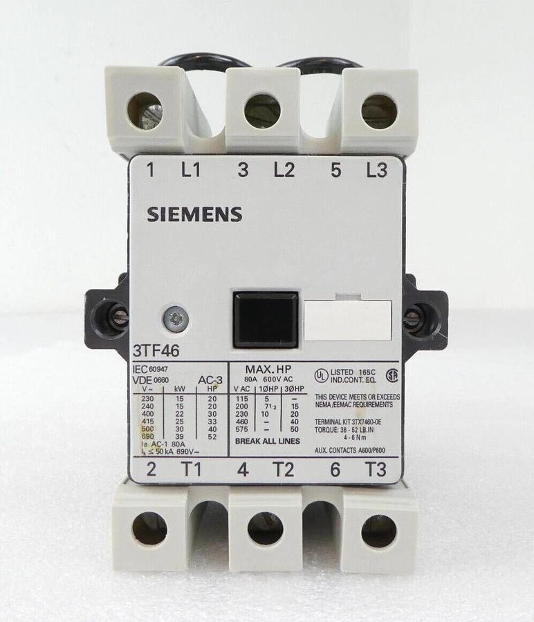 Used Siemens 3TF4622-OAC1 Contactor 3TF46 Mattson 579-19567-00 Lot of 3 Working Spare