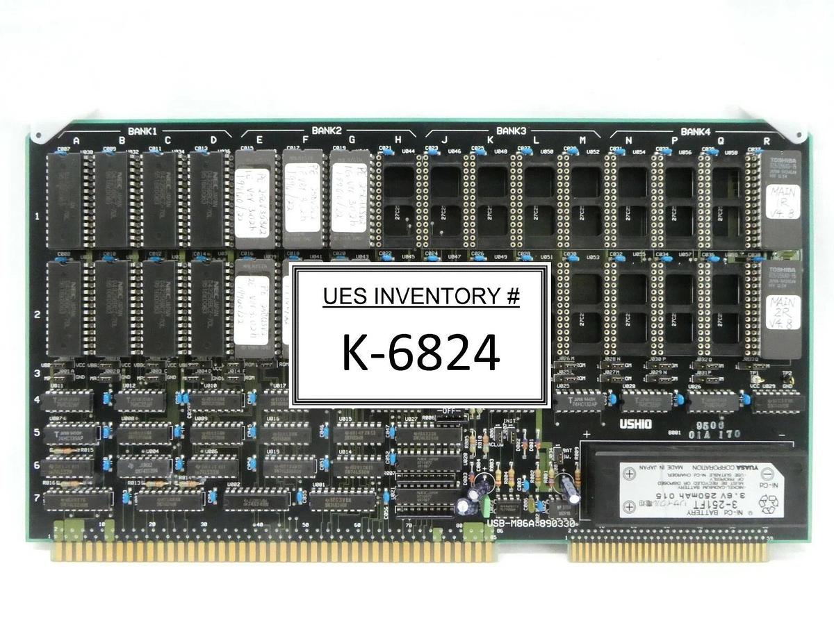 Used Ushio 890330 USB-M86A PCB Card A102 9150 90S DUV Lithography Working Spare
