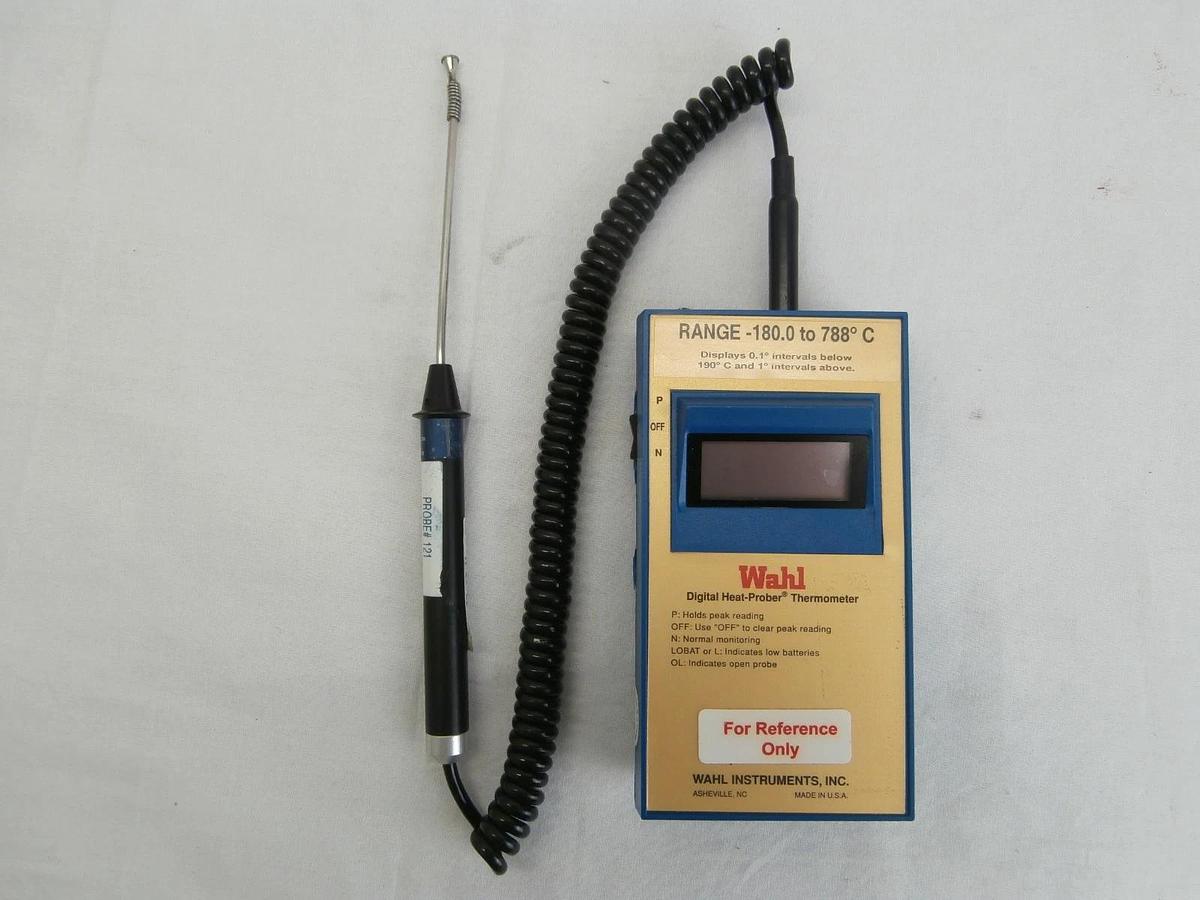 Used Wahl 392VXC Digital Heat-Prober Thermometer with Platinum Resistance Probe Used