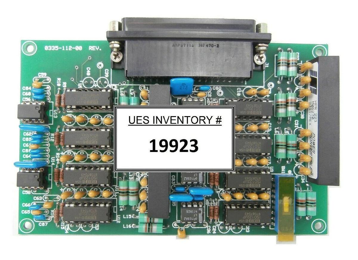 Used Veeco 0335-112-00 Power Convertor PCB 0335-113-00 Microetch 1201 Working Surplus