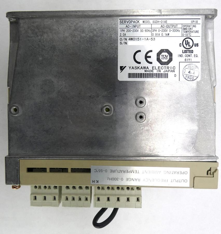 Used Yaskawa Electric SGDH-01AE Servo Drive SERVOPACK JUSP-NS100 Lot of 5 Working