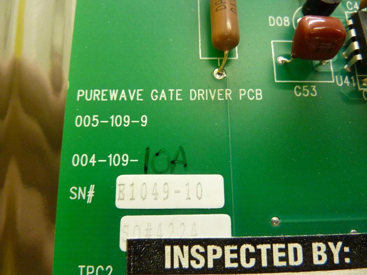 Used S&C Electric 005-109-9 Purewave Gate Driver Board PCB 004-109-10A Used Working
