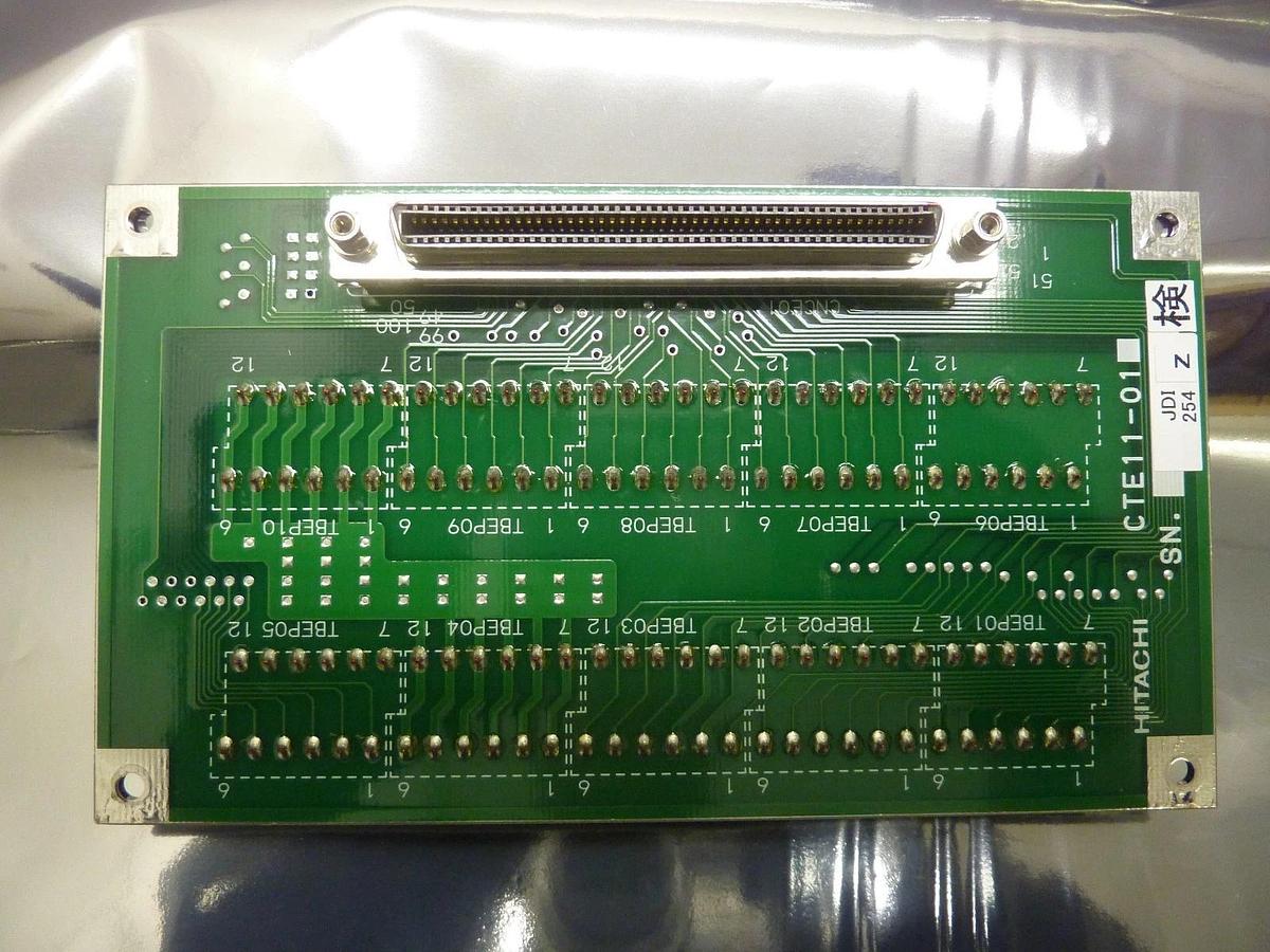 Used Hitachi CTE11-01 Interconnect Board PCB M-712E Shallow Trench Etcher System Used
