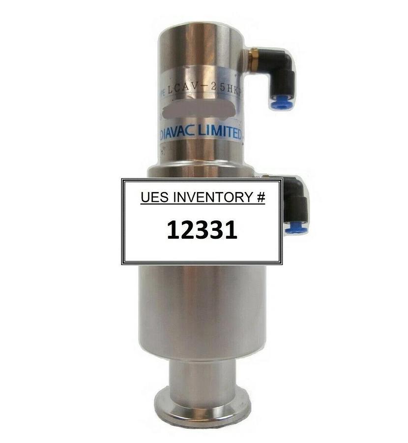 Used Diavac Limited LCAV-25HKPP Pneumatic Right Angle Valve MRC Eclipse Star Working