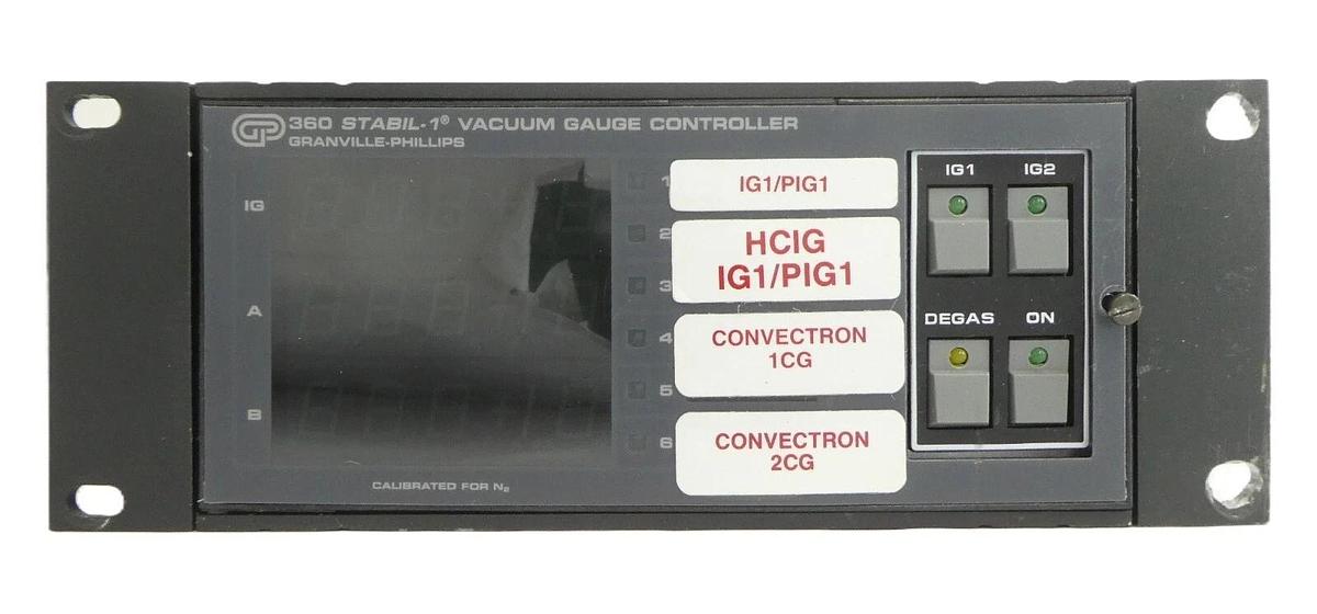 Used Granville Phillips 360250 360 Stabil Vacuum Gauge Controller Working Surplus