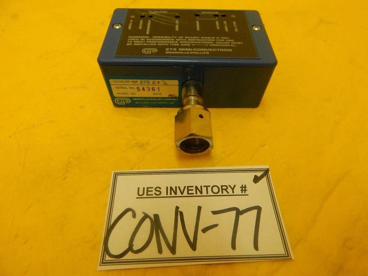 Used Granville-Phillips 275502 Vacuum Gauge 275 Mini-Convectron Working Surplus