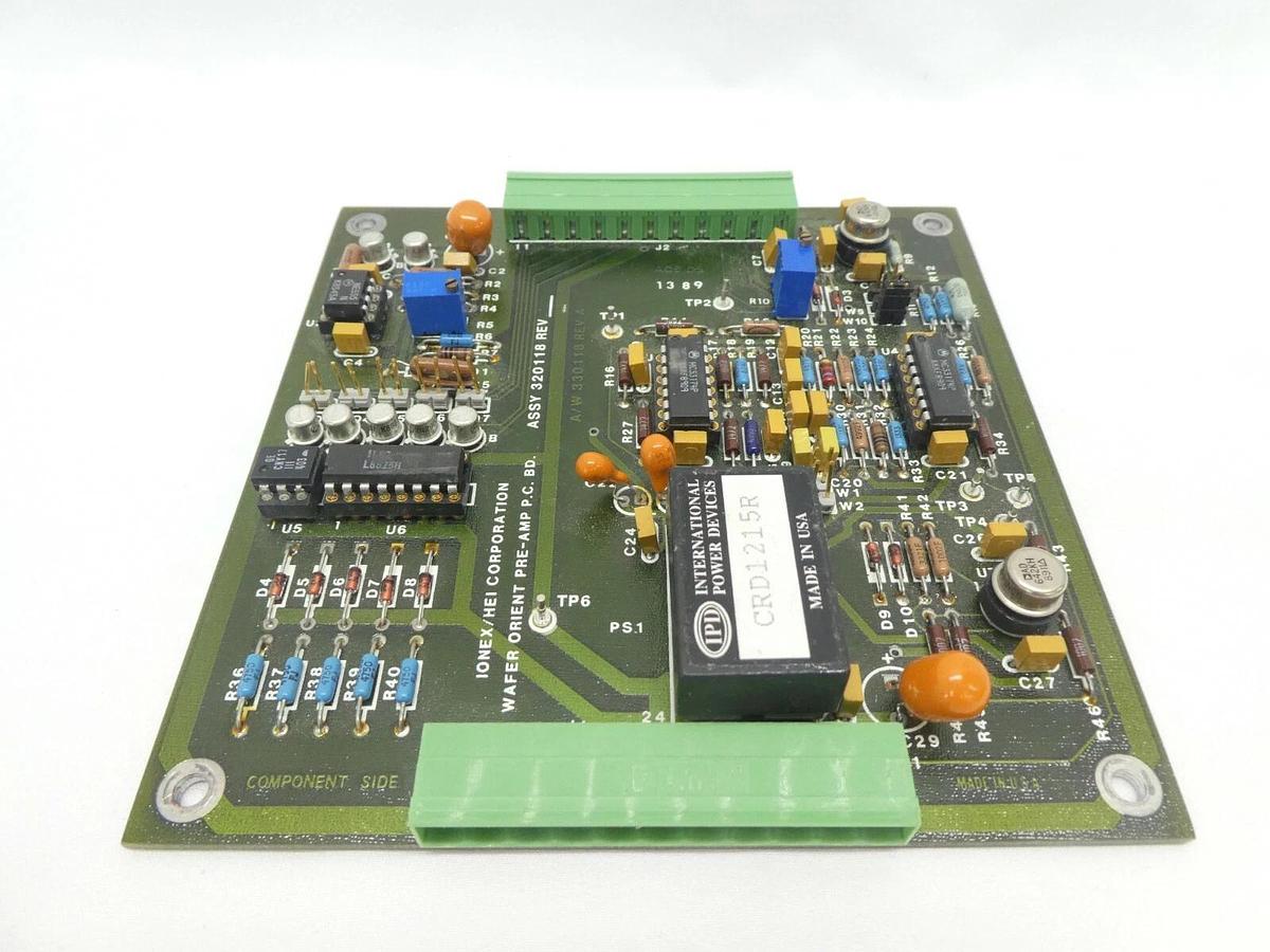 Used Ionex/HEI Corporation 320118 Wafer Orient Pre-Amp PCB Working Surplus