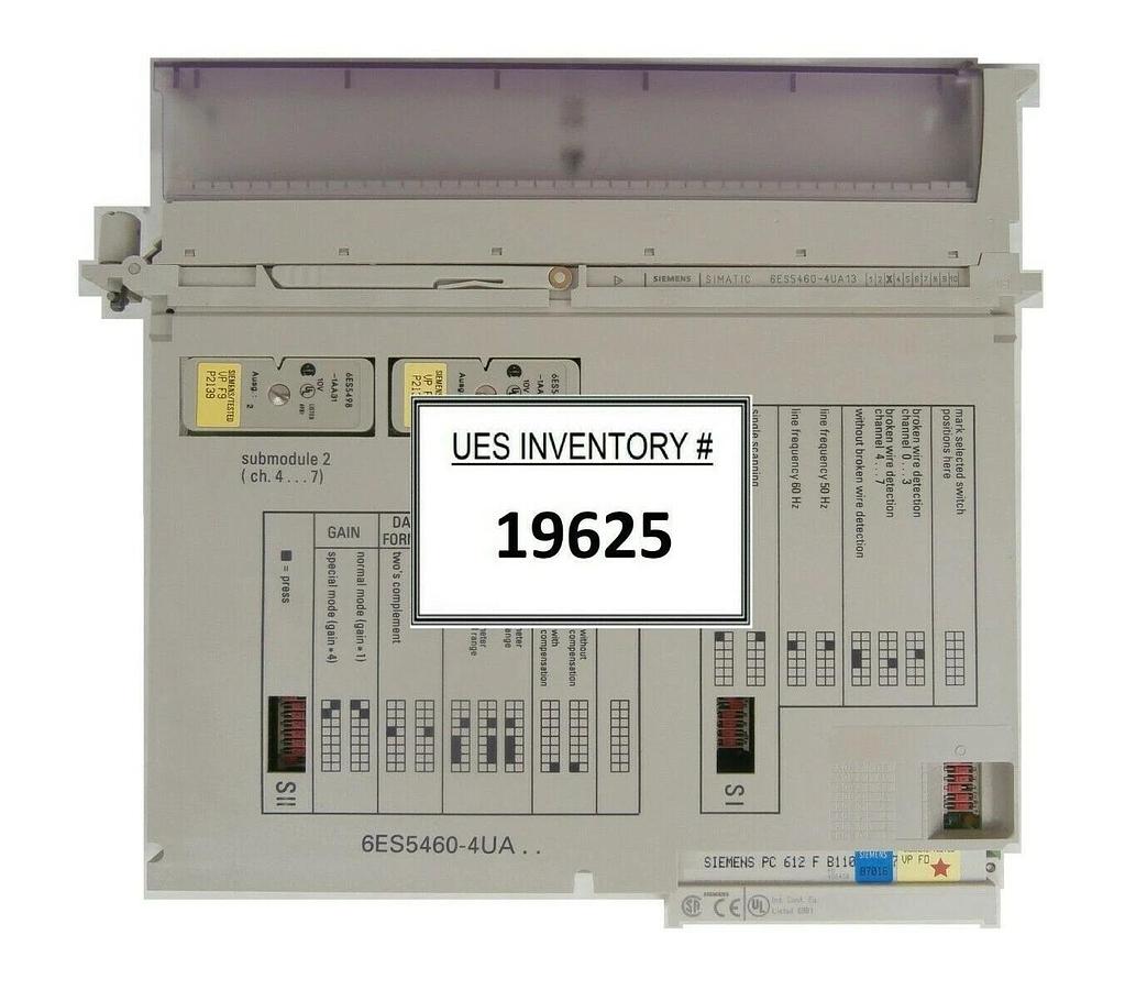Used Siemens 6ES5460-4UA13 Analog Input PCB Card SIMATIC VP FD Balzers Unaxis Working